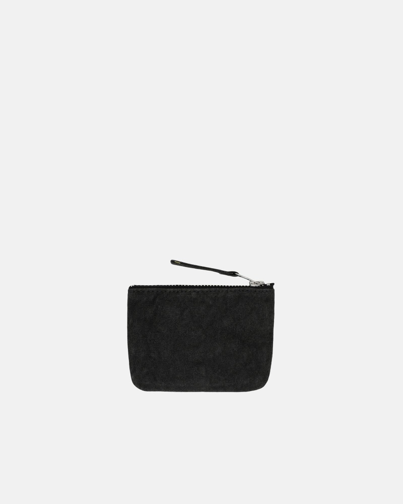 Portefeuille Stüssy Tela Coin Pouch Noir | SR68-F7-YZ