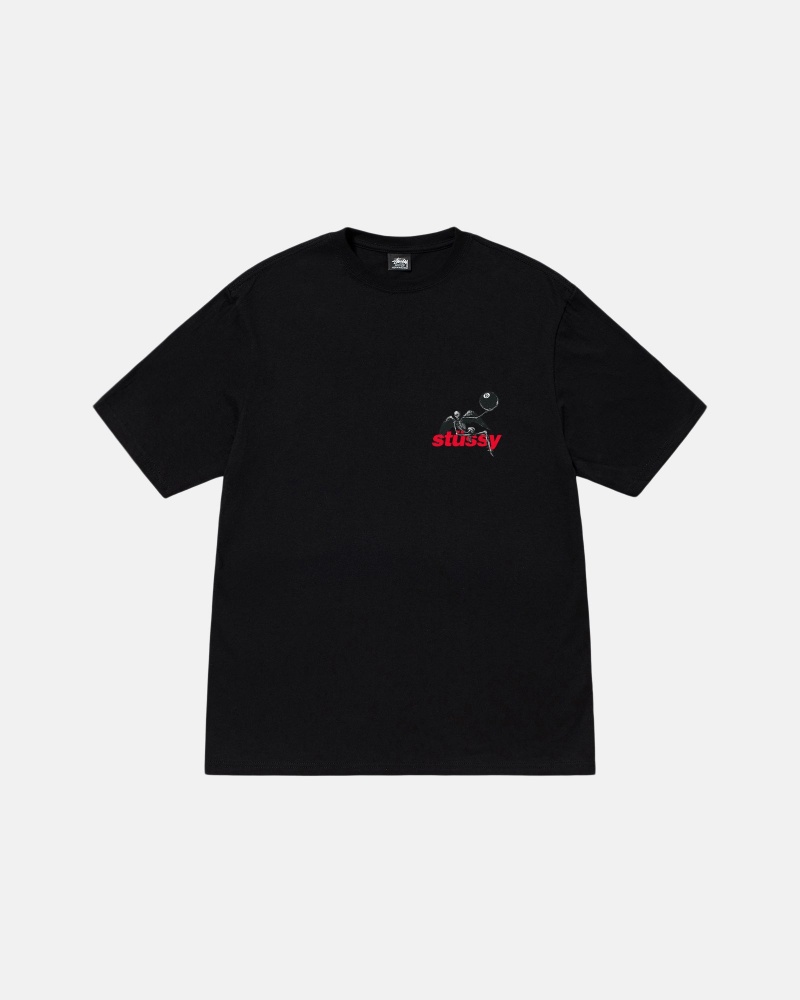 Short Sleeve T-Shirt Stüssy Apocalypse Tee Noir | NE75-X4-GF