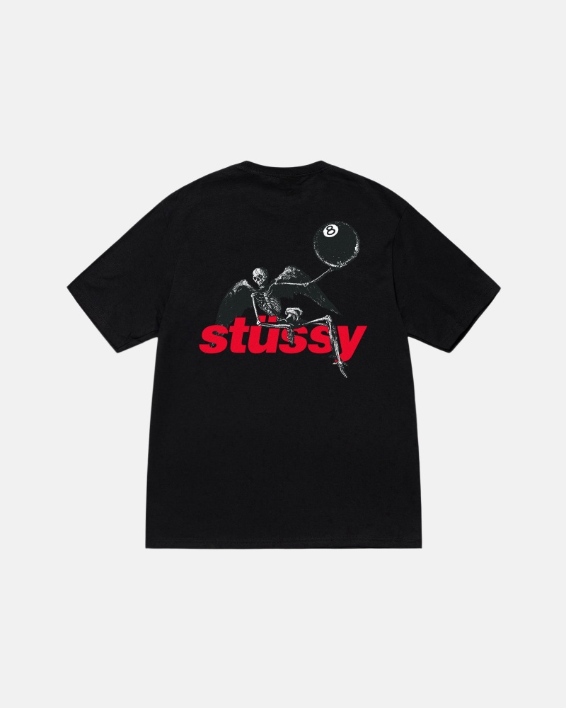 Short Sleeve T-Shirt Stüssy Apocalypse Tee Noir | NE75-X4-GF