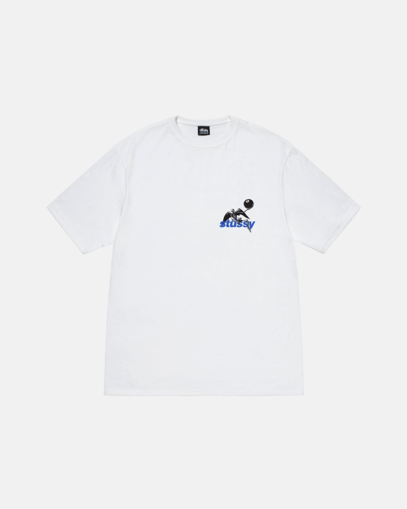 Short Sleeve T-Shirt Stüssy Apocalypse Tee Blanche | PA20-A9-DD