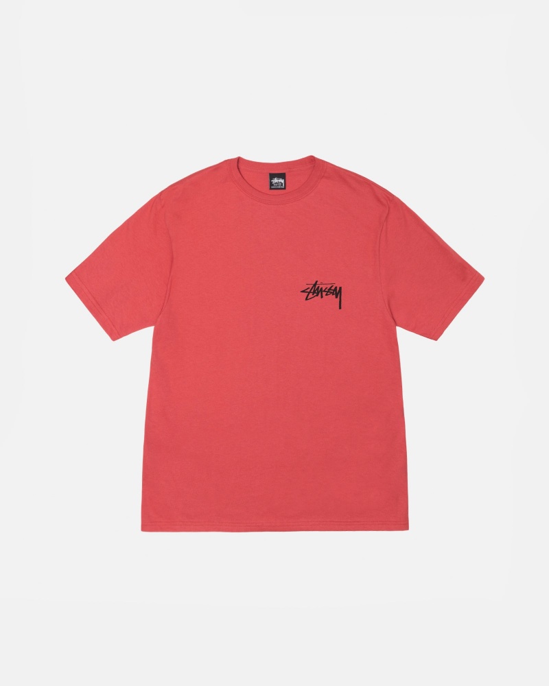 Short Sleeve T-Shirt Stüssy Dog Collage Tee Pepper | FH05-N6-RB