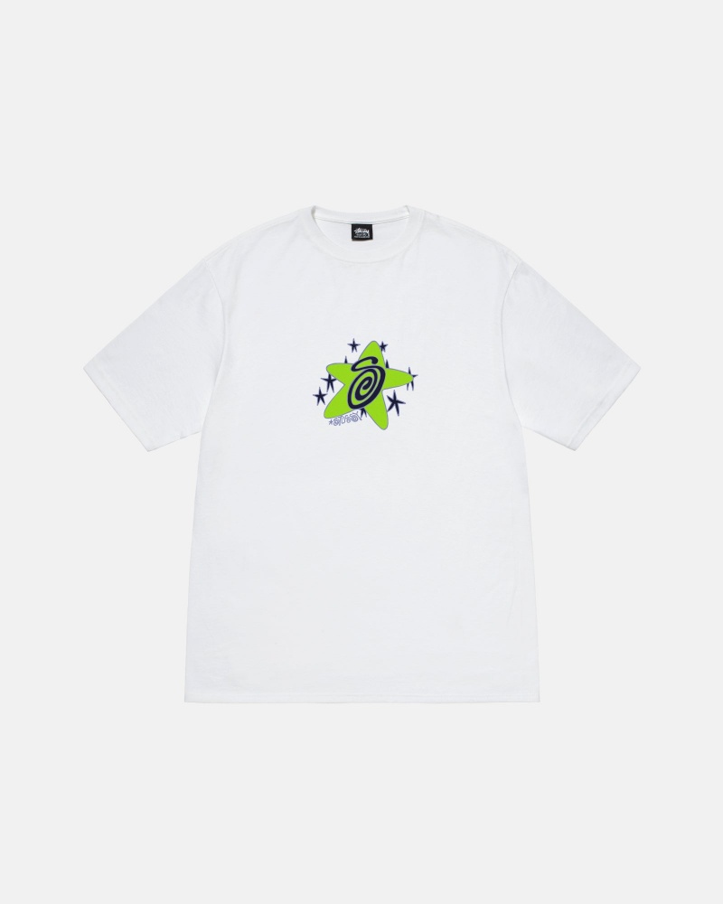 Short Sleeve T-Shirt Stüssy Galaxy Tee Blanche | WK32-L8-KL