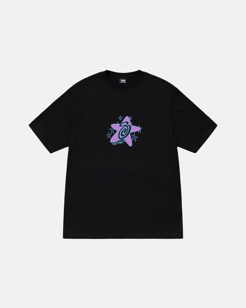 Short Sleeve T-Shirt Stüssy Galaxy Tee Noir | TK54-L1-AJ