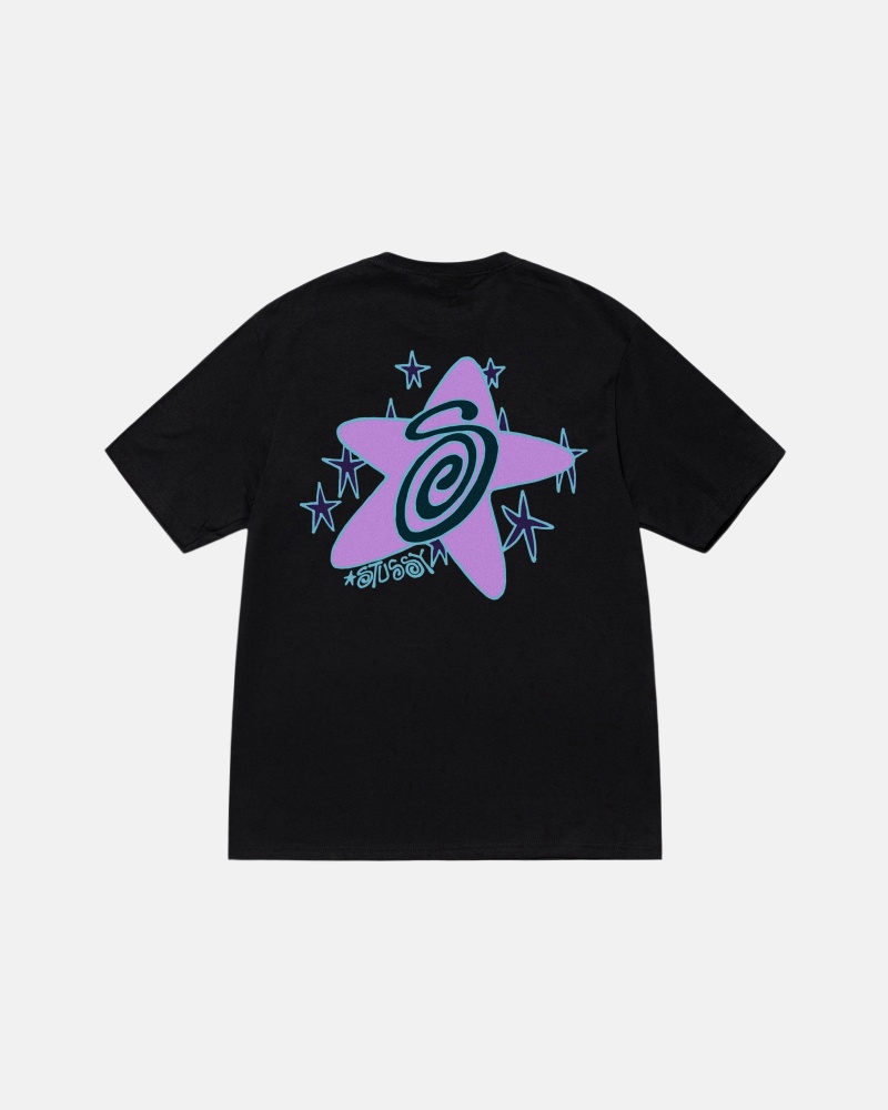 Short Sleeve T-Shirt Stüssy Galaxy Tee Noir | TK54-L1-AJ