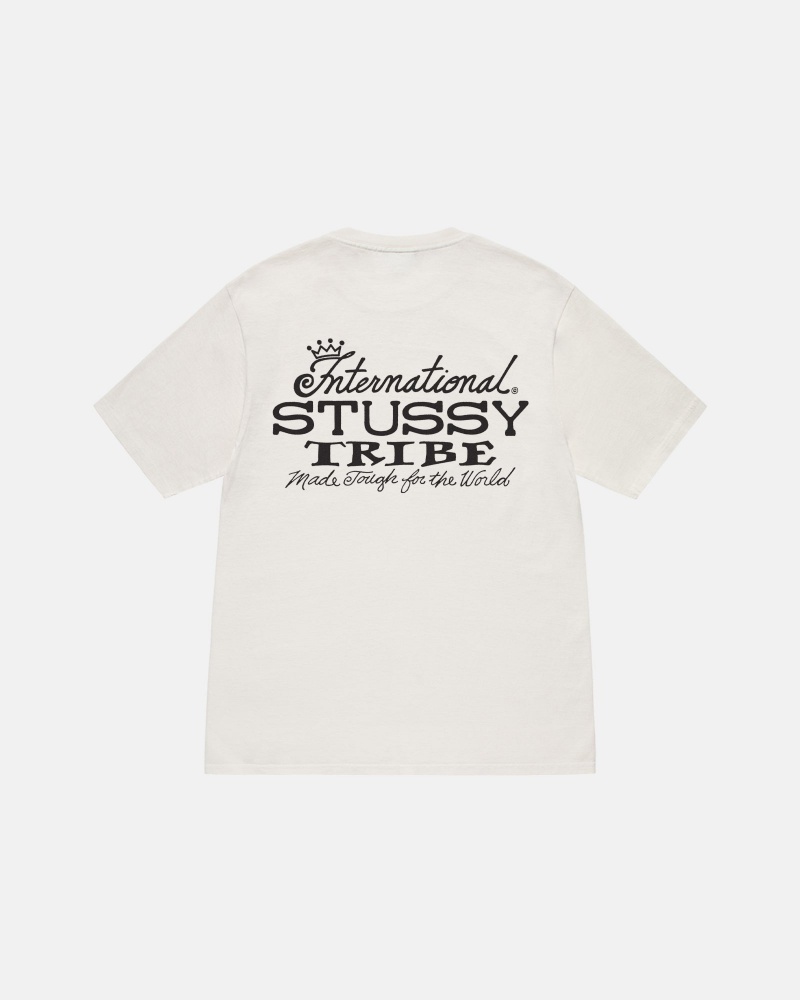 Short Sleeve T-Shirt Stüssy IST Tee Pigment Dyed Natural | GZ81-N9-WP