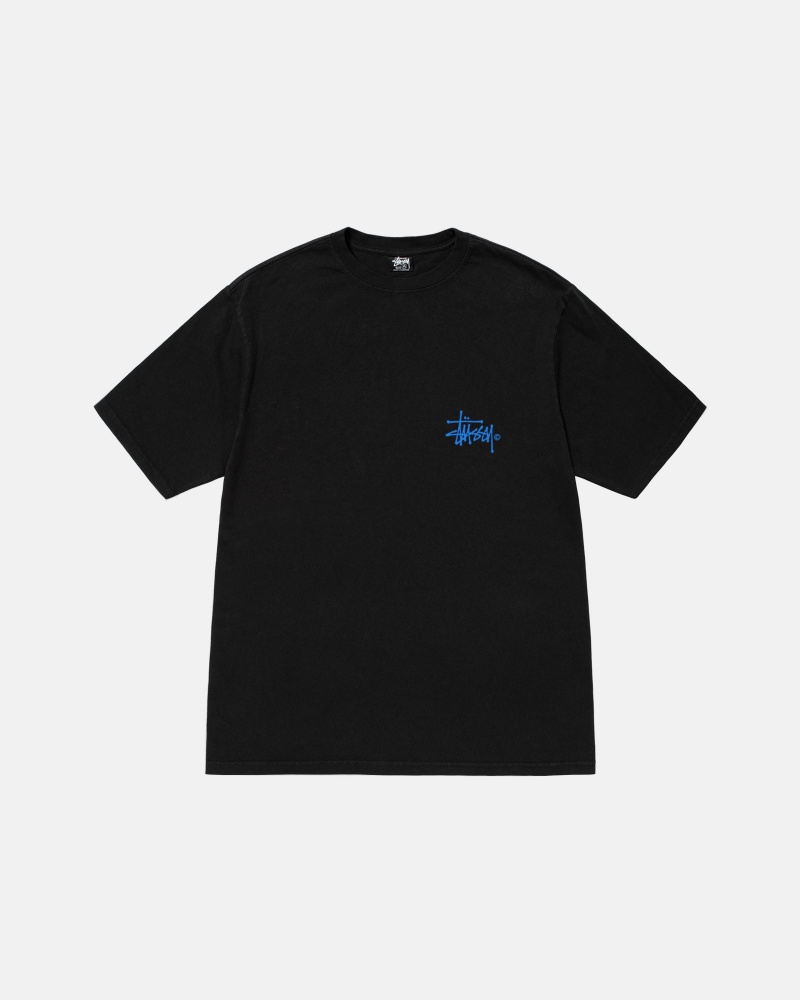 Short Sleeve T-Shirt Stüssy Ist Venus Pigment Dyed Tee Noir | MP81-Y3-UK