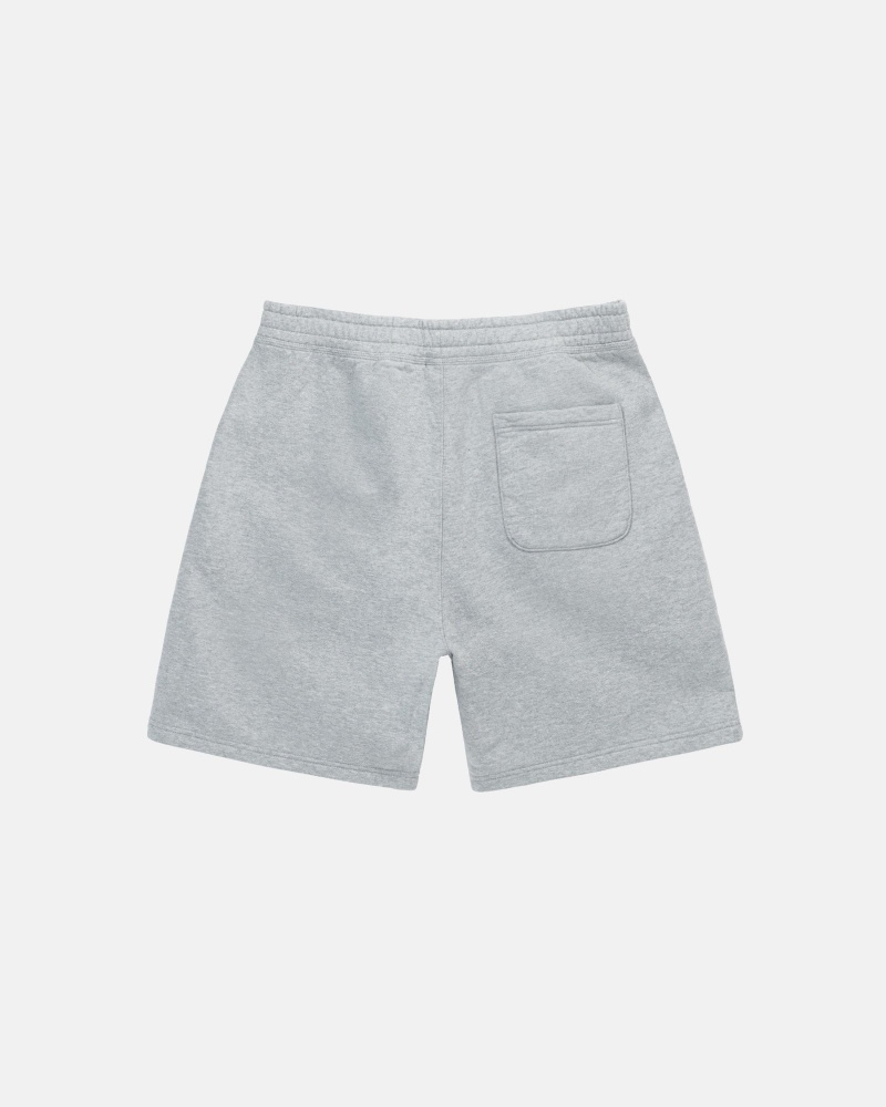 Short Stüssy Stock Logo Sweatshort Grise | XZ47-M1-NQ