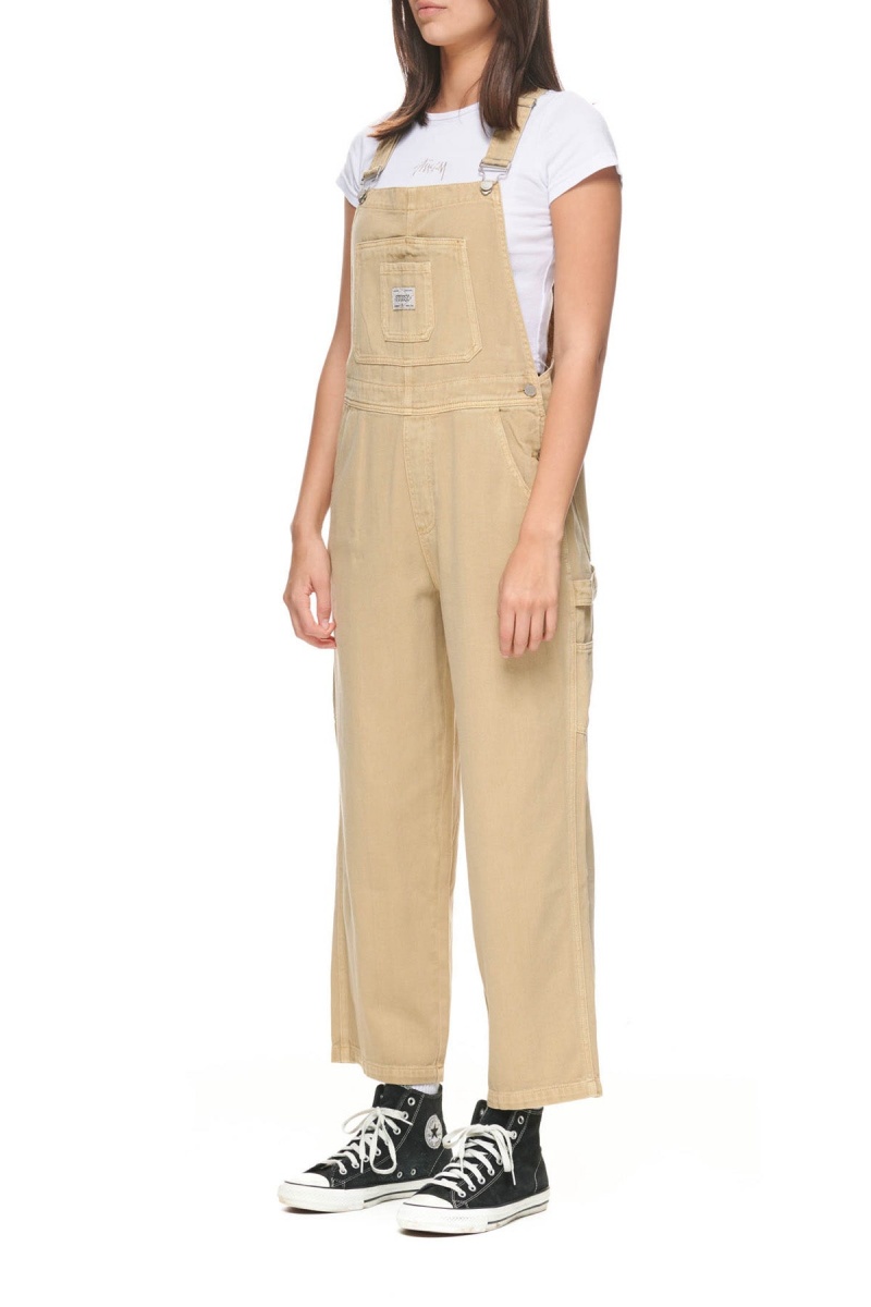 Shorts & Pants Stüssy Nevada Denim Overall Kaki | IQ24-B2-EK