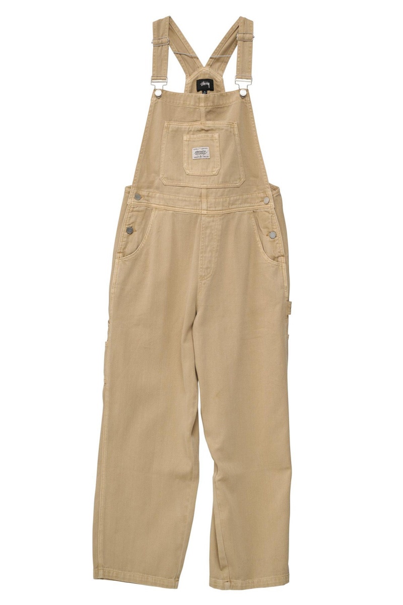 Shorts & Pants Stüssy Nevada Denim Overall Kaki | IQ24-B2-EK