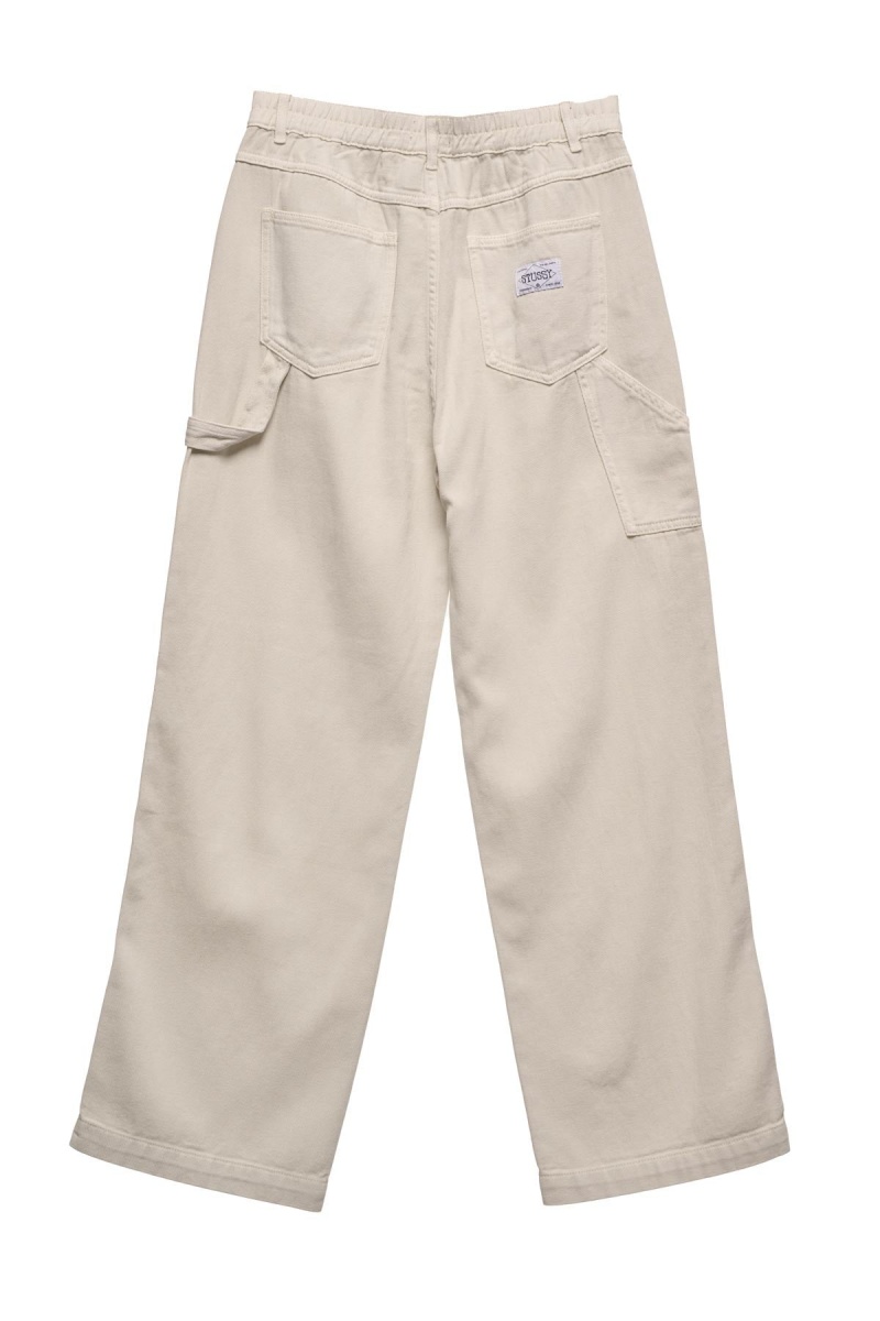 Shorts & Pants Stüssy Nevada Denim Pant Blanche | CE77-H6-XH