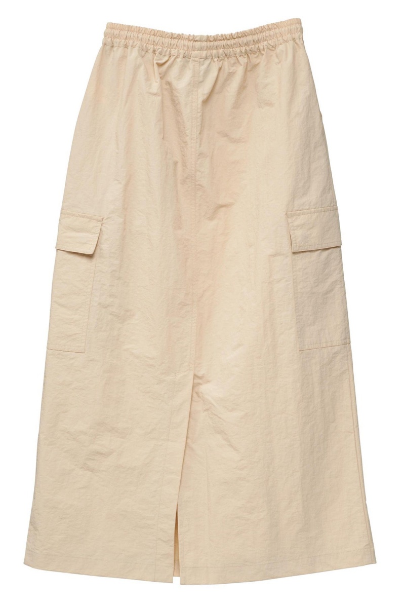 Shorts & Pants Stüssy Nylon Cargo Midi Skirt Blanche Sable | UE71-F5-TS