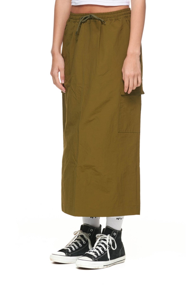 Shorts & Pants Stüssy Nylon Cargo Midi Skirt Vert | MX19-N7-UF