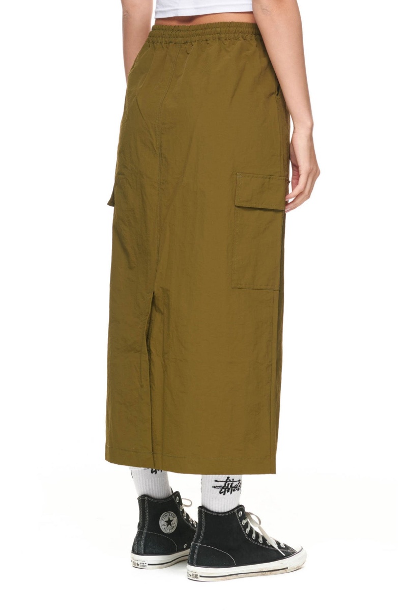 Shorts & Pants Stüssy Nylon Cargo Midi Skirt Vert | MX19-N7-UF