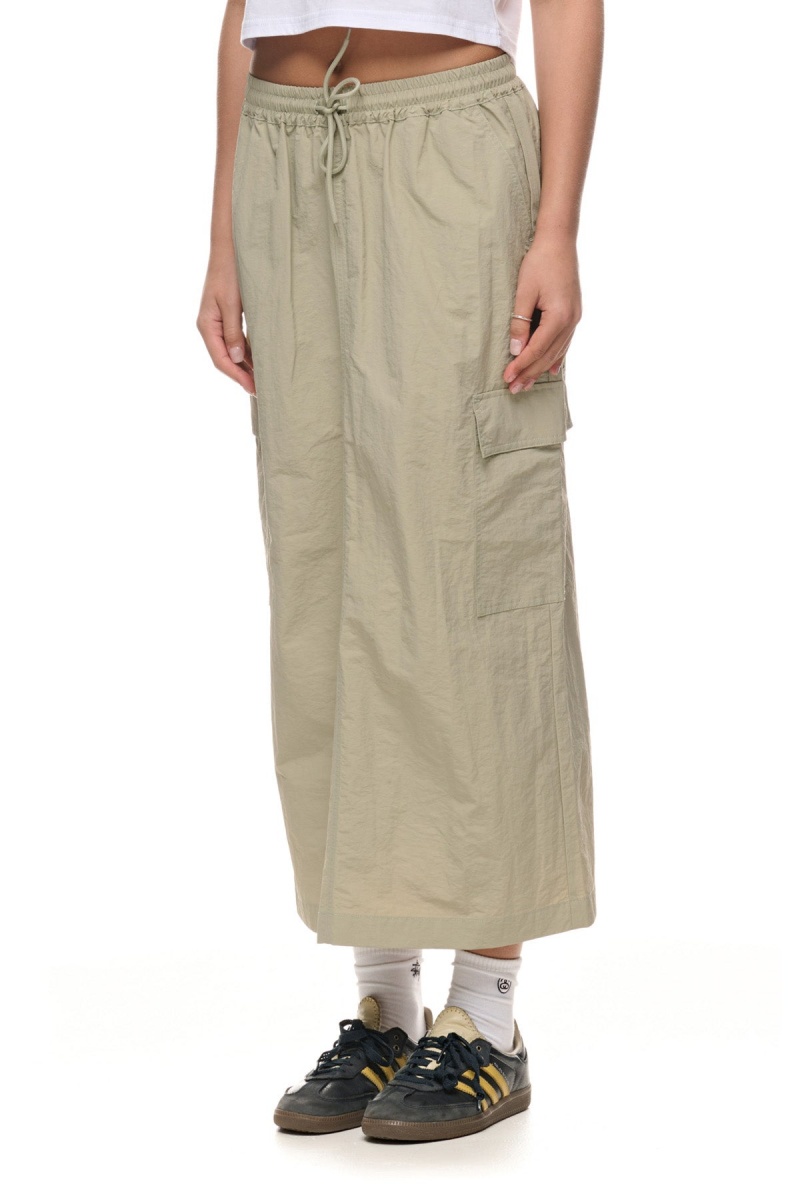 Shorts & Pants Stüssy Nylon Cargo Midi Skirt Vert Clair | XV30-X5-QY