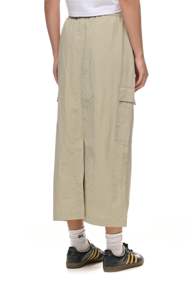 Shorts & Pants Stüssy Nylon Cargo Midi Skirt Vert Clair | XV30-X5-QY