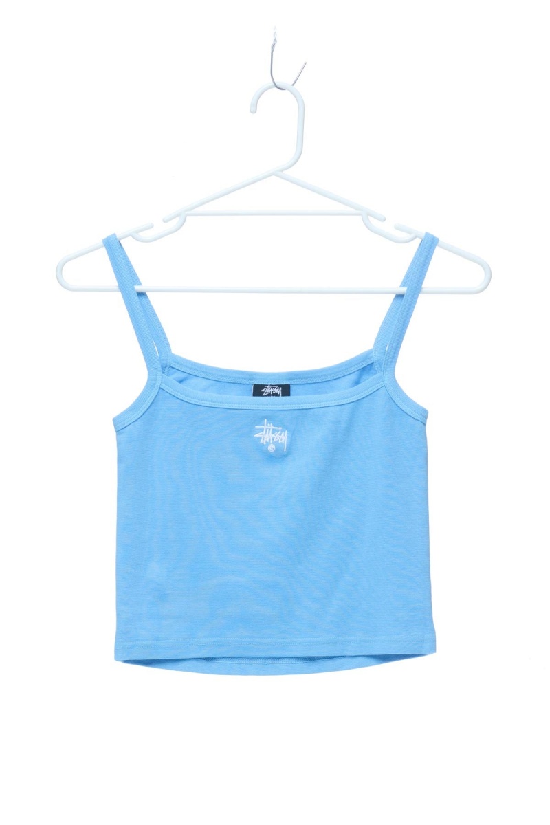 Singlets & Tanks Stüssy Graffiti Rib Singlet Bleu | DX18-K1-UE