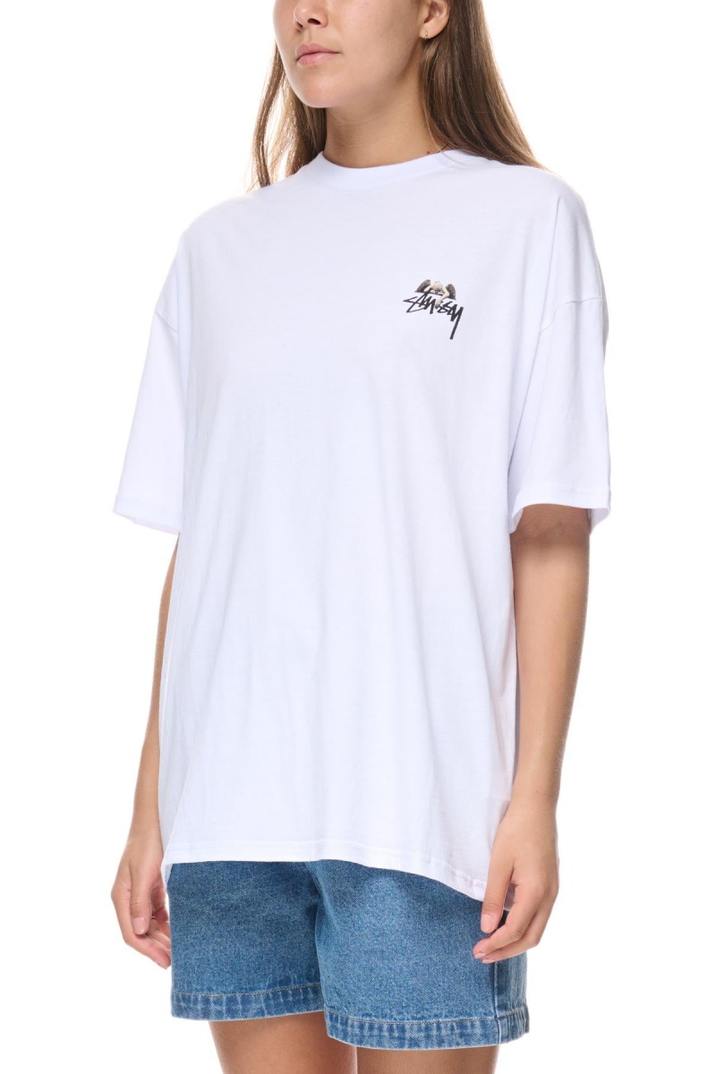 Tees Stüssy Angel Relaxed Tee Blanche | HF83-L7-LN