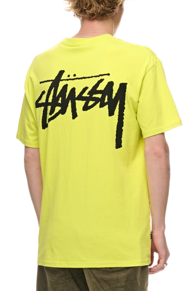 Tees Stüssy Big Stock Ss Tee Jaune | RJ63-U3-XJ