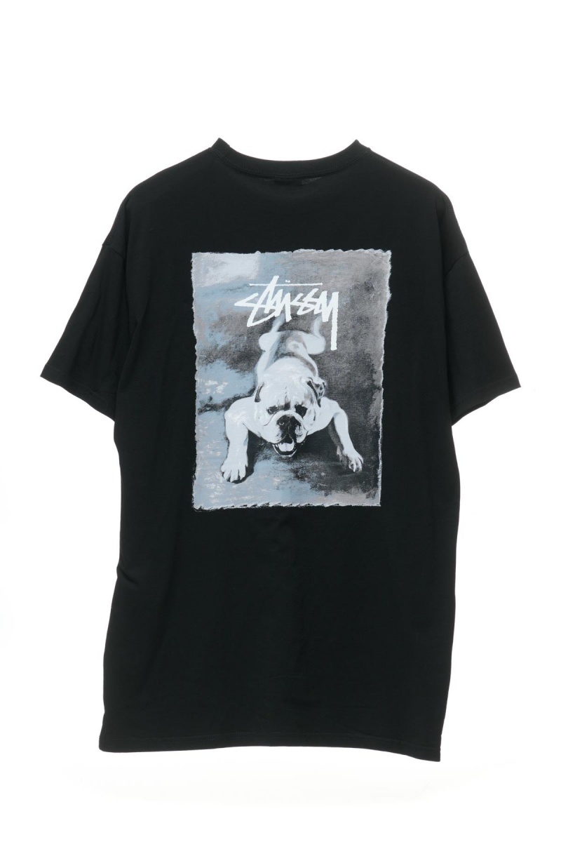 Tees Stüssy Bulldog Tee Robe Noir | RR90-W1-OL