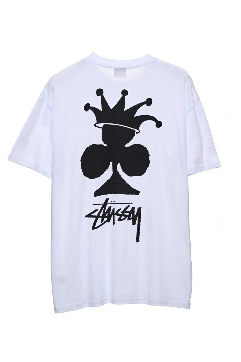 Tees Stüssy Club Crown Ss Tee Blanche | JX54-S0-BC