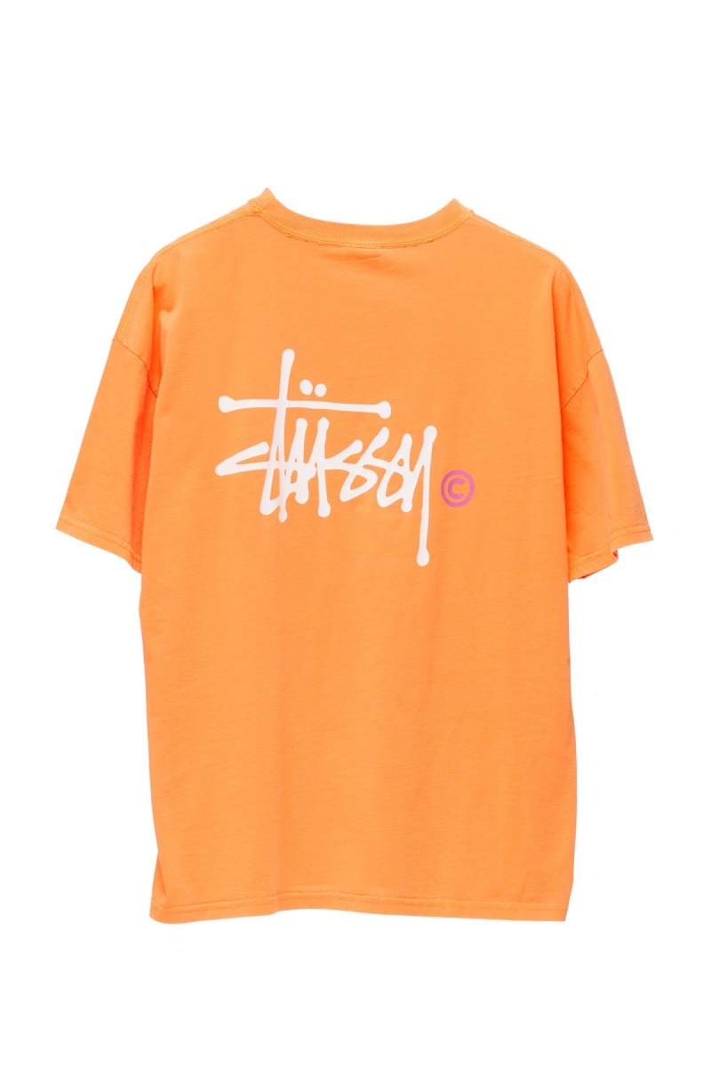 Tees Stüssy Graffiti Pigment Relaxed Tee Orange | LH80-Q0-MH