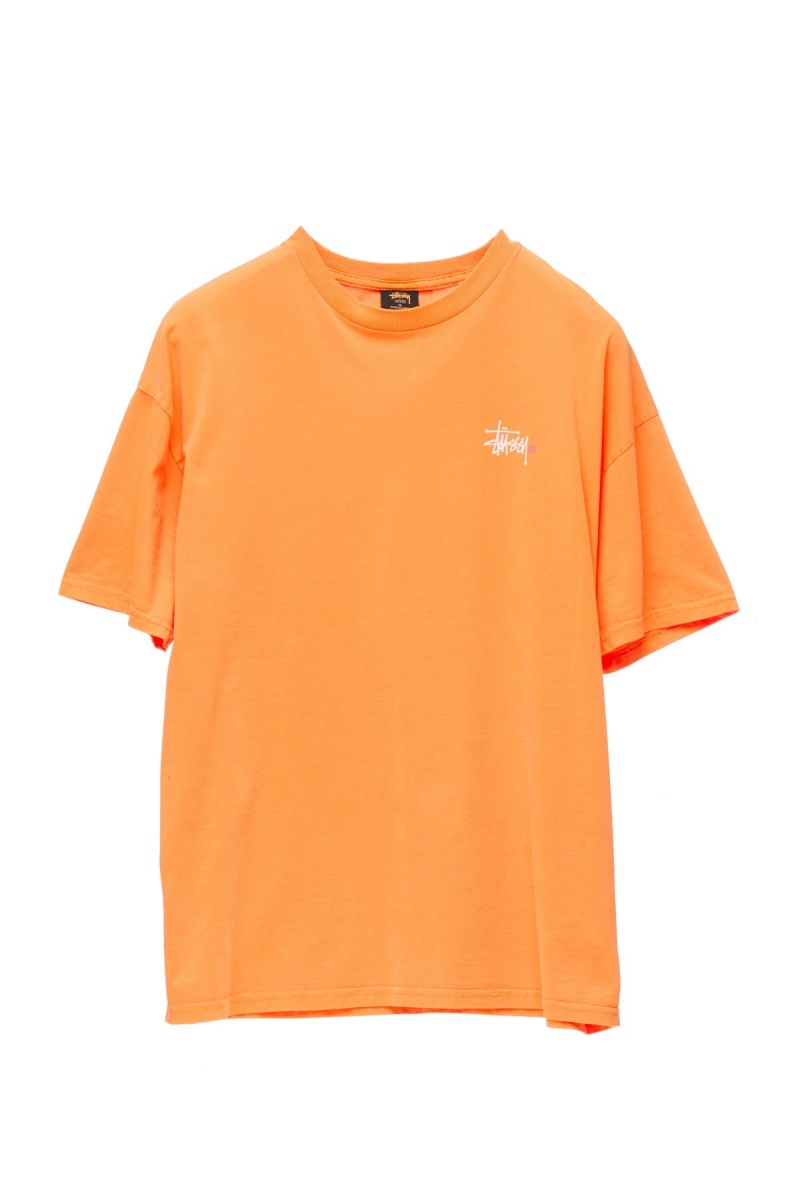 Tees Stüssy Graffiti Pigment Relaxed Tee Orange | LH80-Q0-MH