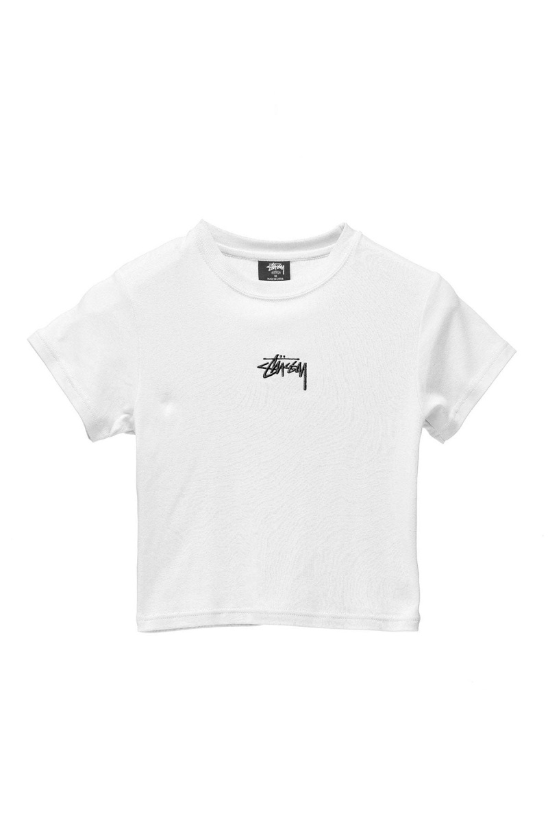 Tees Stüssy Graffiti Rib Tee Blanche | VS67-P6-YL