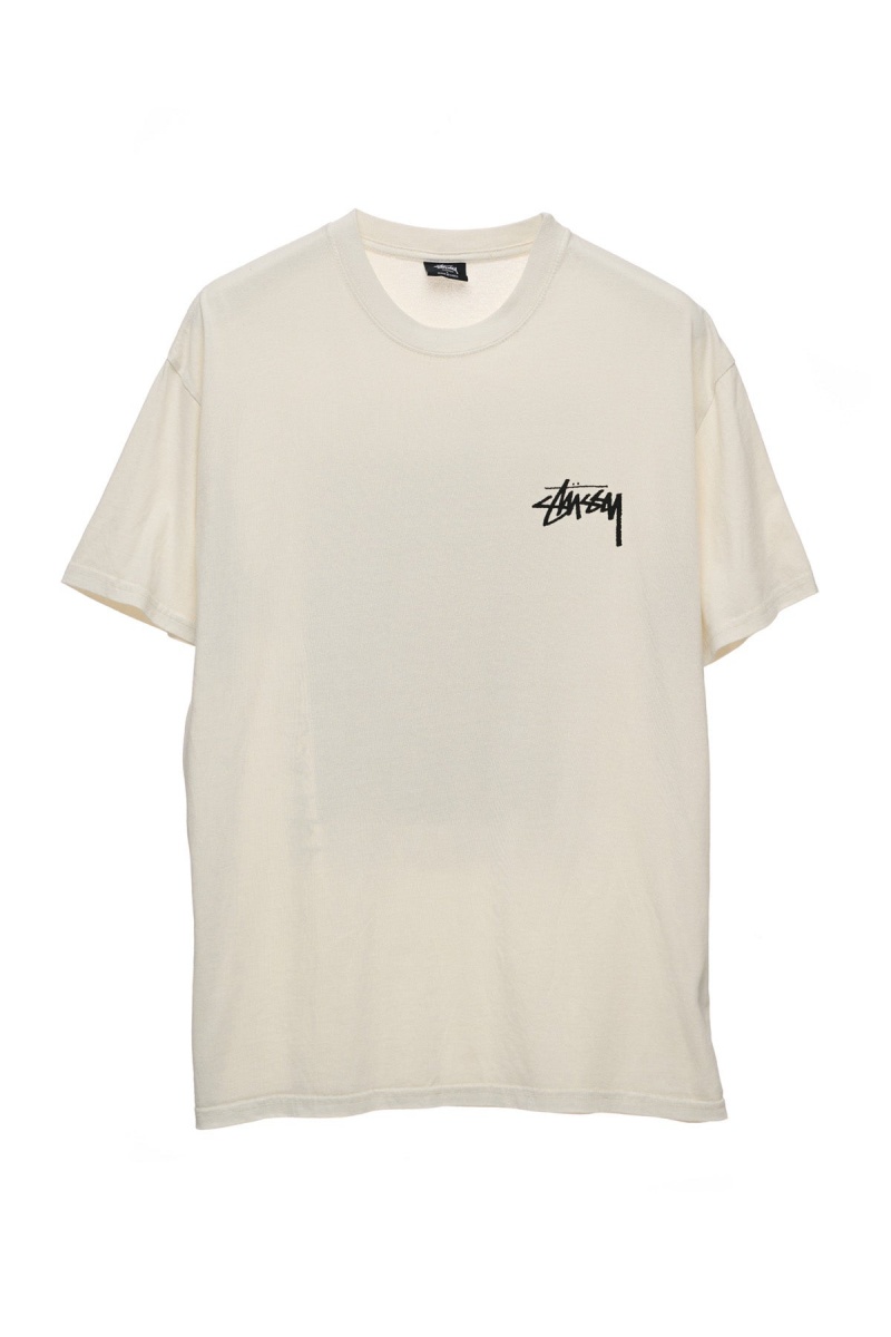 Tees Stüssy How We\'Re Living Ss Tee Blanche | XV42-B6-HH