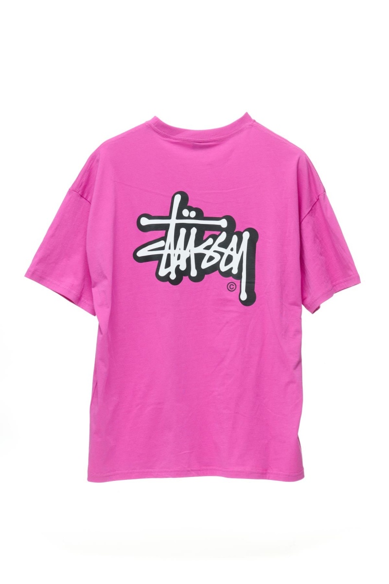 Tees Stüssy Offset Graffiti Relaxed Tee Berry | PB07-A1-VI