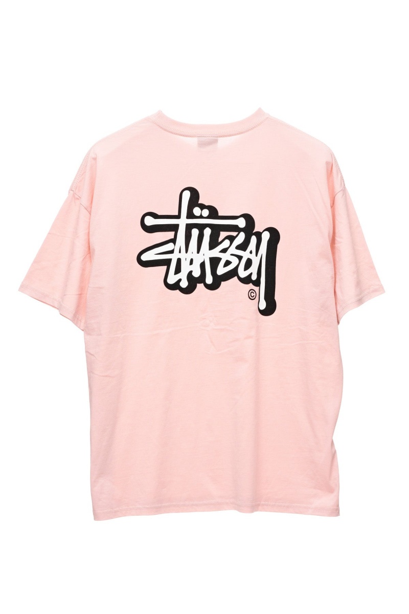 Tees Stüssy Offset Graffiti Relaxed Tee Rose | FU24-M7-KH