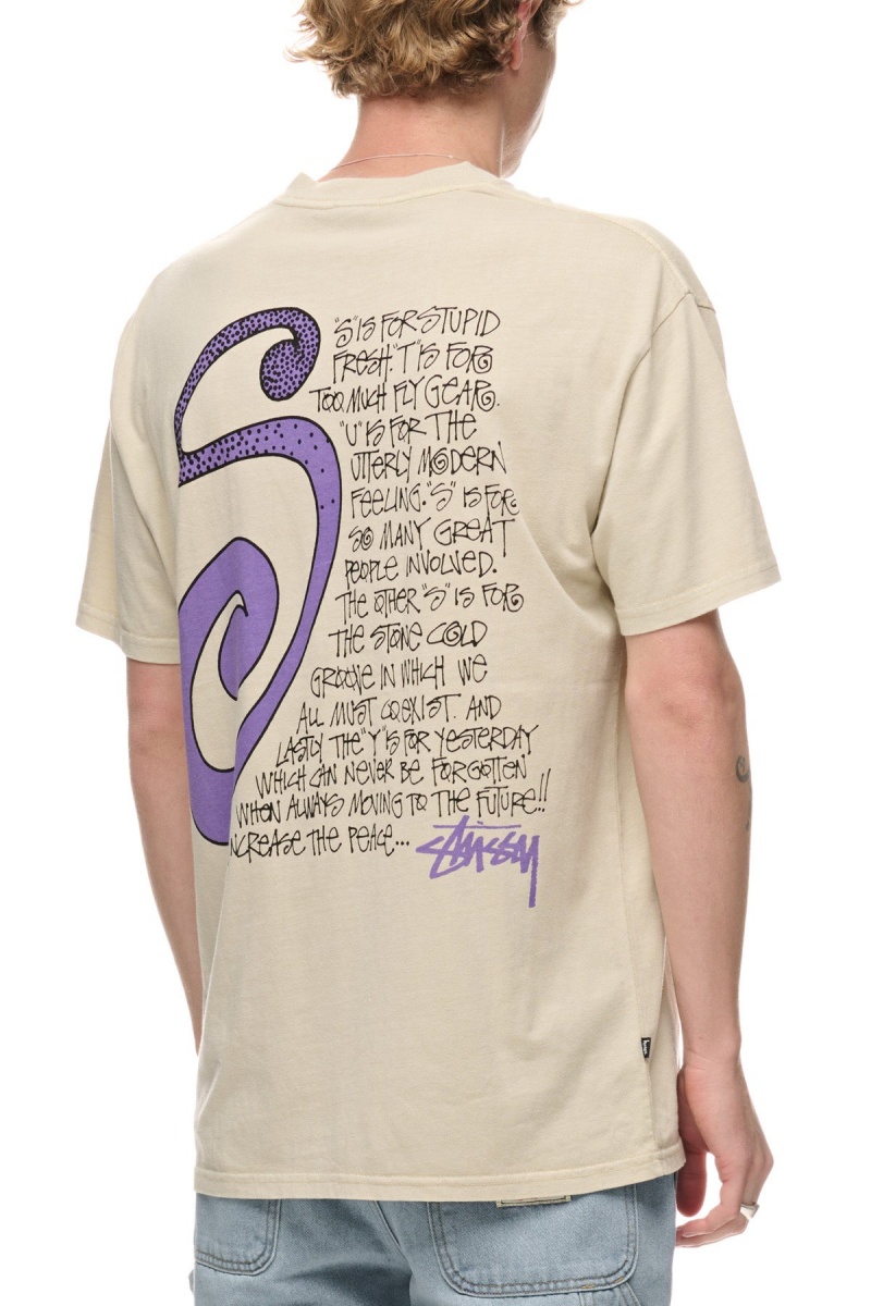 Tees Stüssy S Talk Ss Tee Pigment Natural | CV87-E0-RF