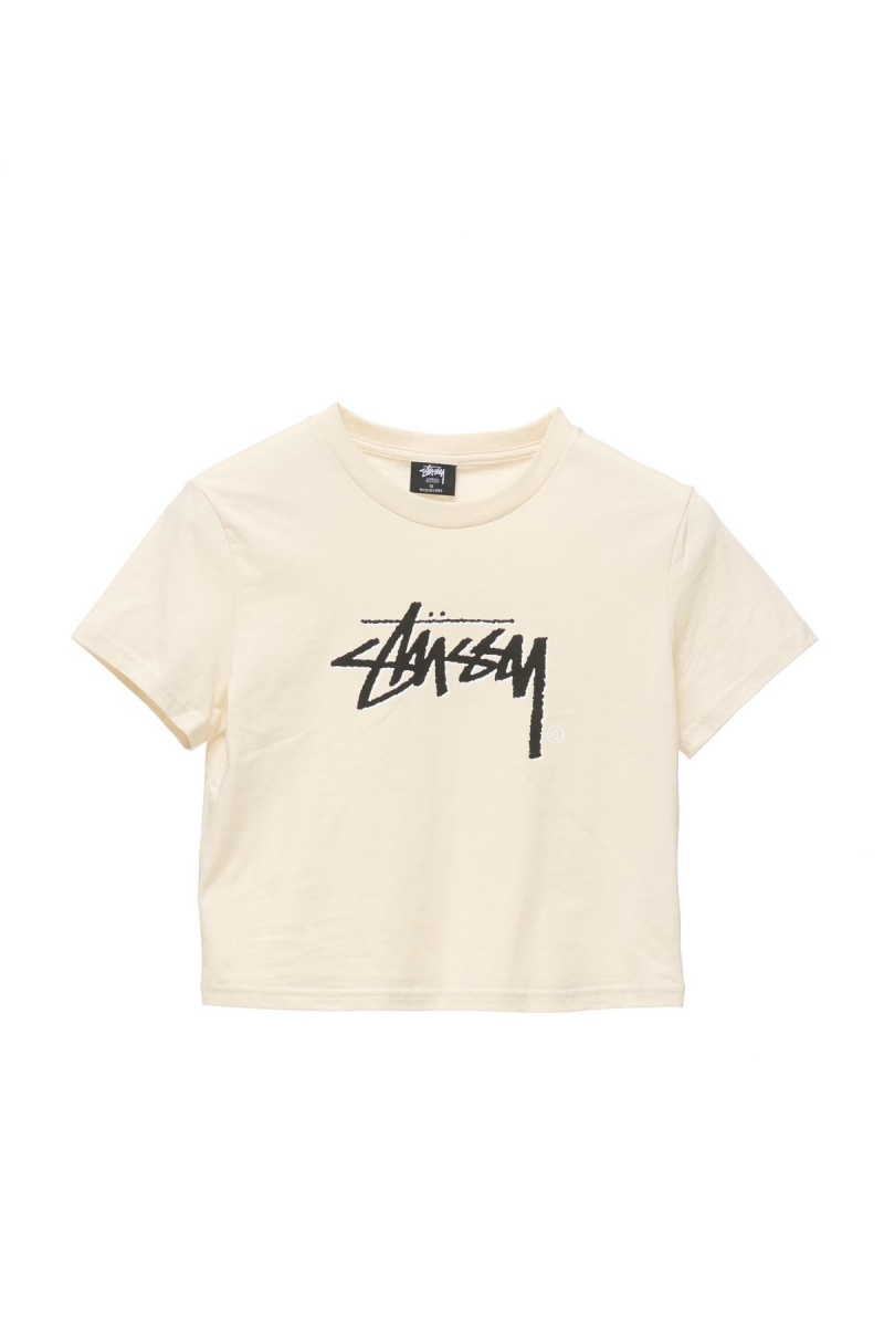 Tees Stüssy Shadow Stock Slim Tee Blanche | SL51-H7-KA