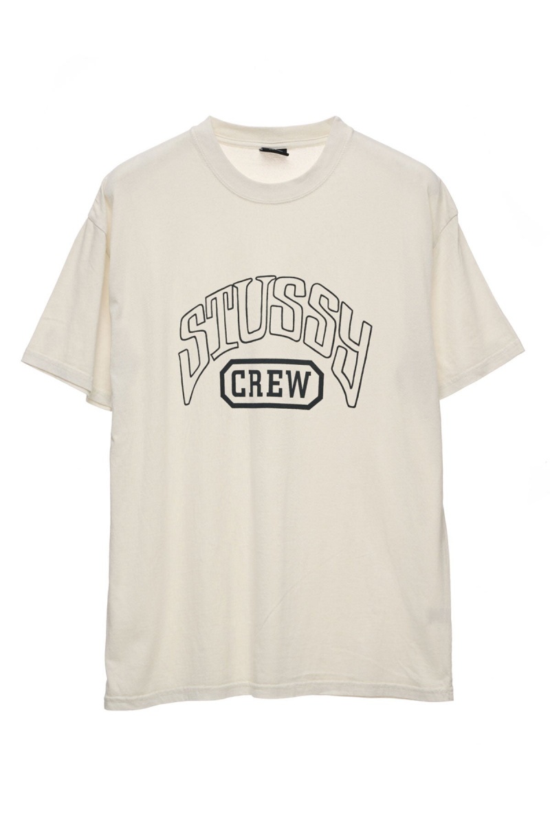 Tees Stüssy Stussy Crew Ss Tee Blanche | EB52-I5-QB