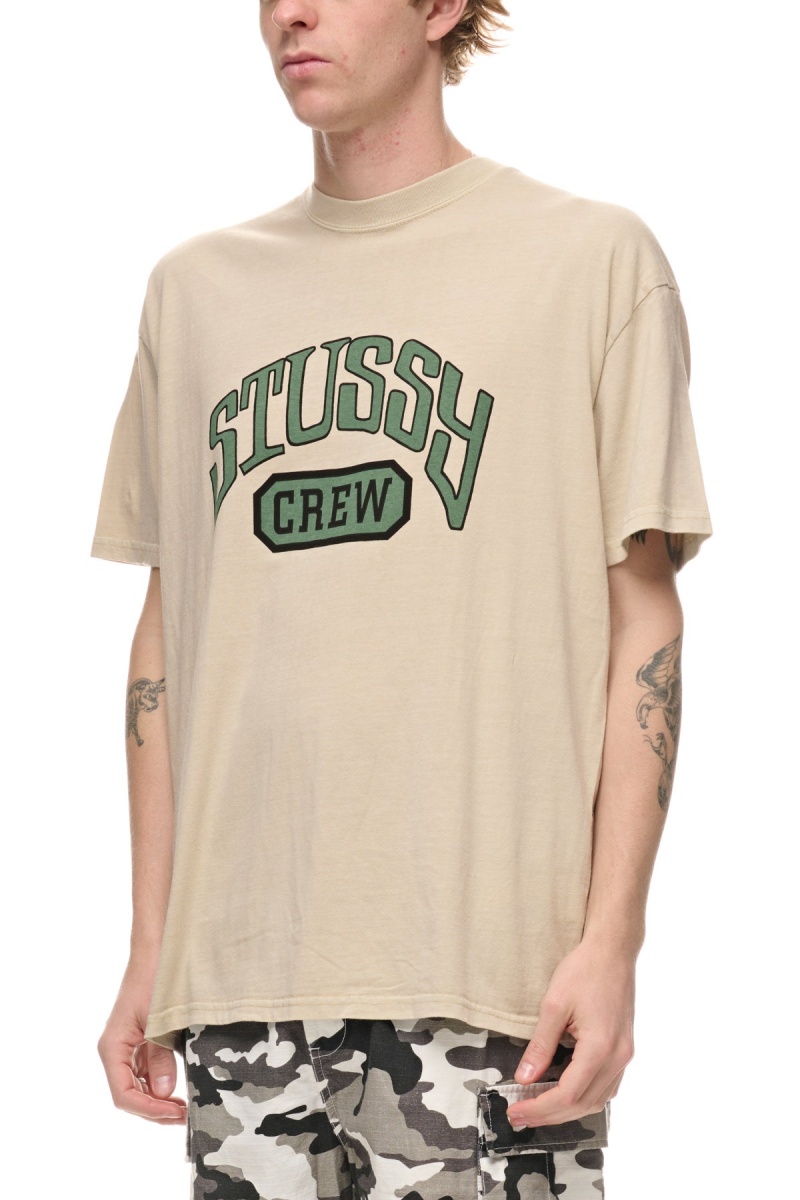 Tees Stüssy Stussy Crew Ss Tee Pigment Natural | PC91-K1-AA