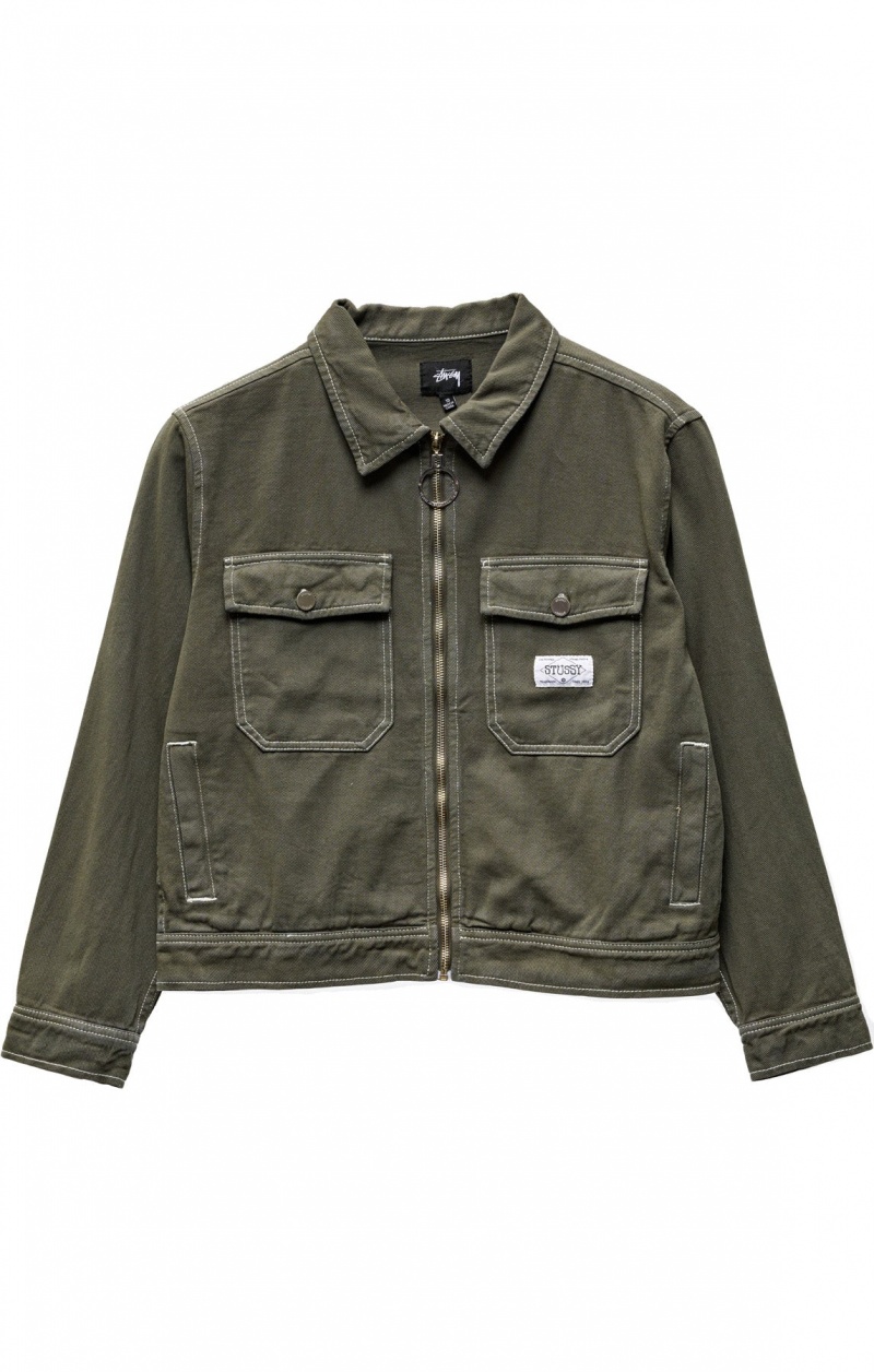 Vestes Stüssy Nevada Denim Jacket Fern | HX57-V5-KF